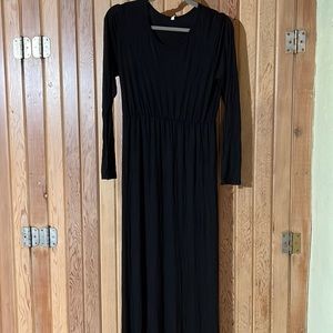 Women’s Long Dress Black 6’ 6” Long